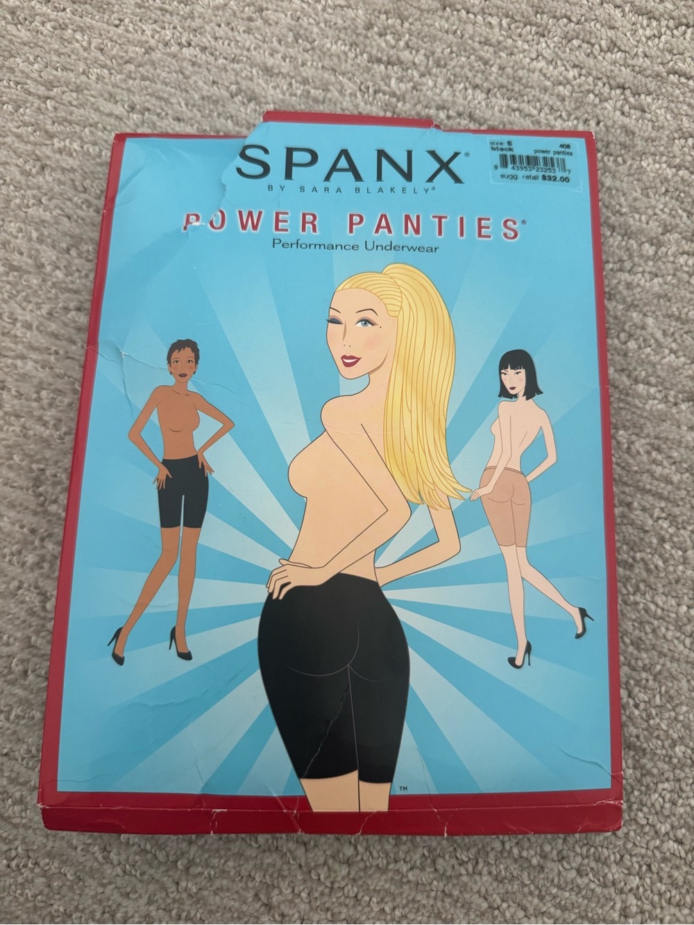 NEW SPANX ‎ High Waisted Power Panties Performance Pant size E Color Black
